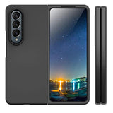 For Samsung Galaxy Z Fold 3 Case - Liquid Silicone Dual Layer Hybrid Hard Pc Soft Silicone Slim Fit Protective Phone Case For Women & Men, Black