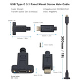 Usb 3.1 Type C Extension Cable, Usb C Extension Cable Short, Usb C Panel Mount