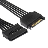 Sata Power Splitter Cable, 15Pin Sata Male To 5 Sata Female Power Extension Ha