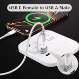 Usb To Usb C Adapter For Iphone 16 Charger 5Pack,Usbc Female To A Male Otg Type C Converter For Apple Watch Ultra Iwatch 7 8 9 10,Iphone 15 14 13 Plus Pro Max,Airpods,Ipad,Car,Samsung S24