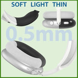 3 In 1 Silicone Case Cover For Airpods Max Headphones, Anti-Scratch Ear Pad/Ear Cups/Headband For Airpod Max, Accessories Silicone Protector For Apple Airpods Max (Black)