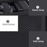 co2CREA Case for Anker MagSafe UFO 3-in-1 MagGo Wireless Charger Station 15W Foldable Travel Charging Pad, Hard Travel Case Compatible with Anker MagGo Charging Station and Adapter (Black Case)