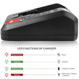 Battery Charger For Porter Cable 20V Max Lithium Battery Pcc685Lp Pcc680L Pcc692L Pcc699L And Black Decker 20V Battery Lbxr20 Lbx4020