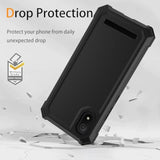 For Cloud Mobile Stratus C8 Phone Case With Tempered Glass Screen Protector,Slim Soft Silicone Full-Body Protective Cover (Cloud Mobile Stratus C8,Black)