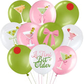 45 Pcs Martini Balloons 'A Tini Bit Older' Cocktail Party Decorations