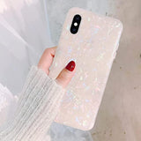 Iphone Xs Max Case, Luxury Opal Sparkle Bling Design Crystal Clear Soft Tpu Silicone Back Protective Phone Case Cover For Girls Women For Apple Iphone 10Xs Max 6.5 Inch (Colorful)
