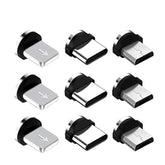 9 Pack Magnetic Phone Cable Adapter Connector Tips Head Plug Micro Usb Type C Cord Magnet Charger Adaptor Replacement Tip For Iphone Huawei Samsung Ipad Android Mobile Phone