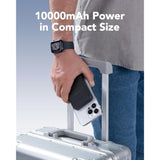 All-In-One 10000Mah Magsafe Compatible Battery Pack Portable Power Bank With Foldable Stand Magnetic Power Bank, Compatible With Iphone 17/16/15/14/13/12, Apple Watch And Airpods