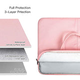 17-17.3 Inch Laptop Sleeve Shoulder Bag Briefcase Women Ladies Handbag For Hp Envy 17/Pavilion 17/Omen 17.3, Dell G3 G7 17.3/ Inspiron 17, Acer Aspire 17, Asus Rog Msi Gs75 Gf75 17.3 Case, Pink