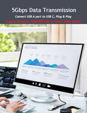 Male Adapter 5gbps High Speed Transfer, USB A to USB C Adapter Charger Coverter for iPhone 15 16 17 S23, USB C Headphone U Disk PC(100cm)