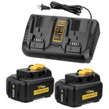 2 Pack 6.0Ah Dcb120 Battery With Dcb102 Dual Charger Replacement For Dewalt 12V Battery Dcb123 Dcb127 Dcb122 Dcb124 Dcb121 Compatible With Dewalt Battery Charger Dcb105 Dcb107 Dcb101 Dcb115