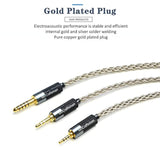 4.4Mm Balanced Male To 2.5Mm Balanced Female Headphone Adapter Cable 6N Single Crystal Silver Headphone Jack Convert Cable For Audio Players With 4.4Mm Balanced Ports¡