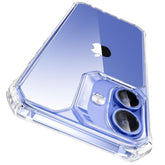 iPhone 16 Case, Clear, Shockproof, Air Guard Corners, Yellow-Resistant