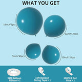 Teal & Peacock Blue Balloon Arch Kit 103pcs for Parties, Baby Showers and Weddings