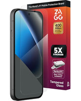 ZAGG Glass Elite Google Pixel 10a Screen Protector - 5x Stronger Aluminosilicate Protection, Tempered Glass, ClearPrint Technology, Easy Install,