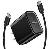 18W Wall Charger Cable For Motorola G Power 2022/G Stylus 2021, G Fast, G Play, G Pure, G7 Play, Usb C Cable Wall Block Compatible For Moto One 5G Ace/Fusion+/Edge Plus/Z4/G100 Charger Adapter (5Ft)
