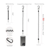 2 Pack Phone Lanyard Tether,Anti Theft And Drop Prevention Strap For Outdoor Hiking Cycling(4 Patches+2 Carabiners)