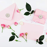 Pearl Rhinestone Flower Buttons Embellishments Craft Rhinestone Flatba