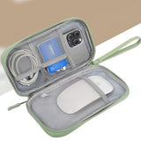 Small Cable Organizer Bag, Travel Cord Charger Organizer Case Waterproof Accessories Pouch, Electronic Carrying Case Bag For Cable, Cord, Charger, Phone, Power Bank, Earphone (Mint Green)