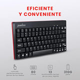 Perixx PERIDUO-712B ES Wireless Keyboard and Mouse Combo - Black - Español QWERTY