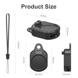 Charger Adapter For Garmin Watch, Portable Replacement Charging Cable Dock Stand For Garmin Watch (Black+Black)