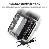 38Mm Case Compatible With Apple Watch Screen Protector With Built-In Hd Clear Ultra Thin Tpu Cover For Apple Watch Series 2 And Series 3 (Clear+Black+Gold+Rose Gold+Red+Blue+Green+Silver)
