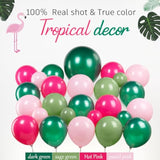 Tropical Jungle Balloon Arch Kit β Green, Sage & Pink Balloons for Baby Shower or Birthday