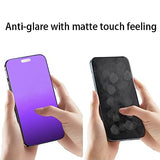 2 PCS Anti-Blue Privacy Matte Tempered Glass for iPhone 14 Pro Max Anti-Glare Anti-Spy Screen Protector Anti-Peeping Film 6.7 inch