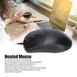 Usb Heated Mouse,3 Levels 1600Dpi Wired Heating Mouse Adjustable Heating Mouse For For Os X System Desktop Laptop