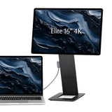 Flipaction Elite 16" Portable Monitor | 4K |Super Compact | Pivot Rotate | 3840X2400 Dci P3 | 60Hz | 450 Nits | Full Metal Cnc | Perfect Match For Mac And Windows (Space Black)