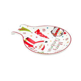 Christmas Merry Crew Spoon Rest For Stove Top, Ceramic Spoon Holder For Kitchen Counter, Easy To Clean Coffee Spoon Rest Dishwasher Safe, Kitchen Cooking Utensil Rest For Ladles Spatula