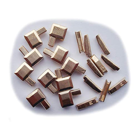 20 Pcs #5 Metal Zipper Retainer Box And Zipper Insertion Pin,Bottom Sl