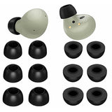 6 Pairs Galaxy Buds 2 Pro/Galaxy Buds 2 Memory Foam Ear Tips Buds, S/M/L Reduce Noise Fit In Case Comfortable No Silicone Pain Compatible With Samsung Galaxy Buds 2 / Galaxy Buds 2 Pro - Black