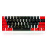 Gtsp Red And Black Keycaps 60% Percent Pbt Key Cap Set With 6.25U Space Key Fo