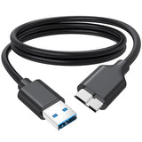 External Hard Drive Cable 3 FT, 5Gbps High Speed USB 3.0 Micro B Cord Replacement for Seagate WD My Passport Toshiba Canvio LaCie Elements SSD,