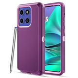 Heavy Duty Case for Moto G Stylus 2025 and 2026 Models, Purple Color