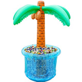 63'' Inflatable Palm Tree Cooler, Tropical Luau Party Decorations, Inflatable Drink Cooler For Parties Jungle Hawaiian Birthday Party Decorations Palm Tree Decor