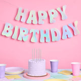 Iridescent Happy Birthday Foil Banner - 5 Ft. | Bday Party Decorations, 70S Cool Birthday Decor, Sweet 16, 21St