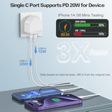 3-Pack Usb C Charger Block, 40W 4 Port Flat Fast Usb C Wall Charger Pd 3.0 Power Adapter Multport Type C Charging Plug Brick For Iphone 16 15 Plus 14 13 12 11 Pro Max Xs Xr 8,Samsung,Tablet