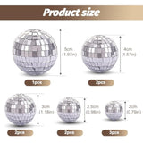 10Pcs Disco Ball Cake Toppers, Happy Birthday Cake Topper Set, 1970S Disco Ball Cake Picks For Cupcakes & Cakes, Fun 70S Disco Party Decorations & Retro Party Supplies