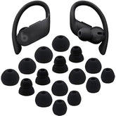 8-Pair Silicone Ear Tips for Powerbeats Pro S/M/L/D 4 Sizes Black