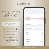 Bandolier Hailey Crossbody Wallet Phone Case for iPhone 16 Pro. 100% Genuine Pebble Leather with Gold Hardware. Adjustable & Removable Strap. Expandable Flip Card Holder. Black with Gold