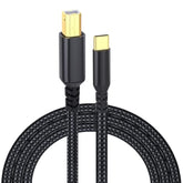 Usb-B To Usb-C Printer Cable,Macbook Pro/Air Hp,Usb C Midi Cable For Yamaha Piano, Dj Controller, Keyboard Printer, 6.6Ft Printer Gold-Plated Usb Type B To Type C Cord