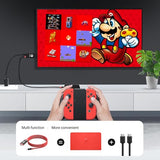 USB C to HDMI Adapter Cable for Nintendo Switch Dock,6FT/1.8M Switch Docking Station for TV with 4K Switch Dock HDMI Cable, 100W Switch Charging