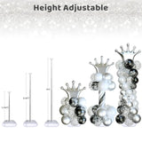 Balloon Arch Stand Kit 2 Pieces 7ft Adjustable Metal for Wedding Birthday Baby Shower