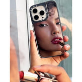 Mirror Case (For Iphone 15 Pro) With 2 Screen Protectors – Shockproof Soft Corners | Bye Bye Pocket Mirror | Cute Slim Case For Girls, Womens