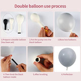 129Pcs Pink Rainbow Balloons Garland Arch Kit Double Stuffed Macaron P