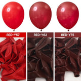 100 Pcs 12 Inch Burgundy Red Latex Balloons Party Decorations