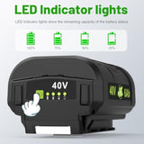 Replacement For Ryobi 40V Lithium Battery Replacement For Ryobi 40V 6.0Ah Lithium Battery Op4015 Op40201 Op4026 Op40261 Op4030 Op40301 Op4040 Op40401 Op4050 Op40601 Op4026A Op4050A Op4060A