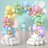 Pastel Balloon Garland Arch Kit 7 Colors Macaron Balloons - Romantic Color Combination Balloon Sets 5 12 18 Inch Pastel Rainbow Balloons Arch For Baby Shower Birthday Easter Party Decorations